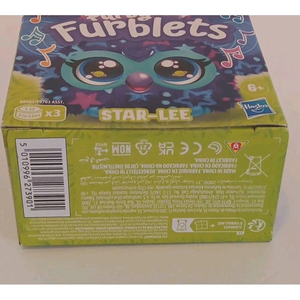 FURBY Furblets STAR-LEE Electronic Plush Toy Keychain w/ Music FACTORY SEALED